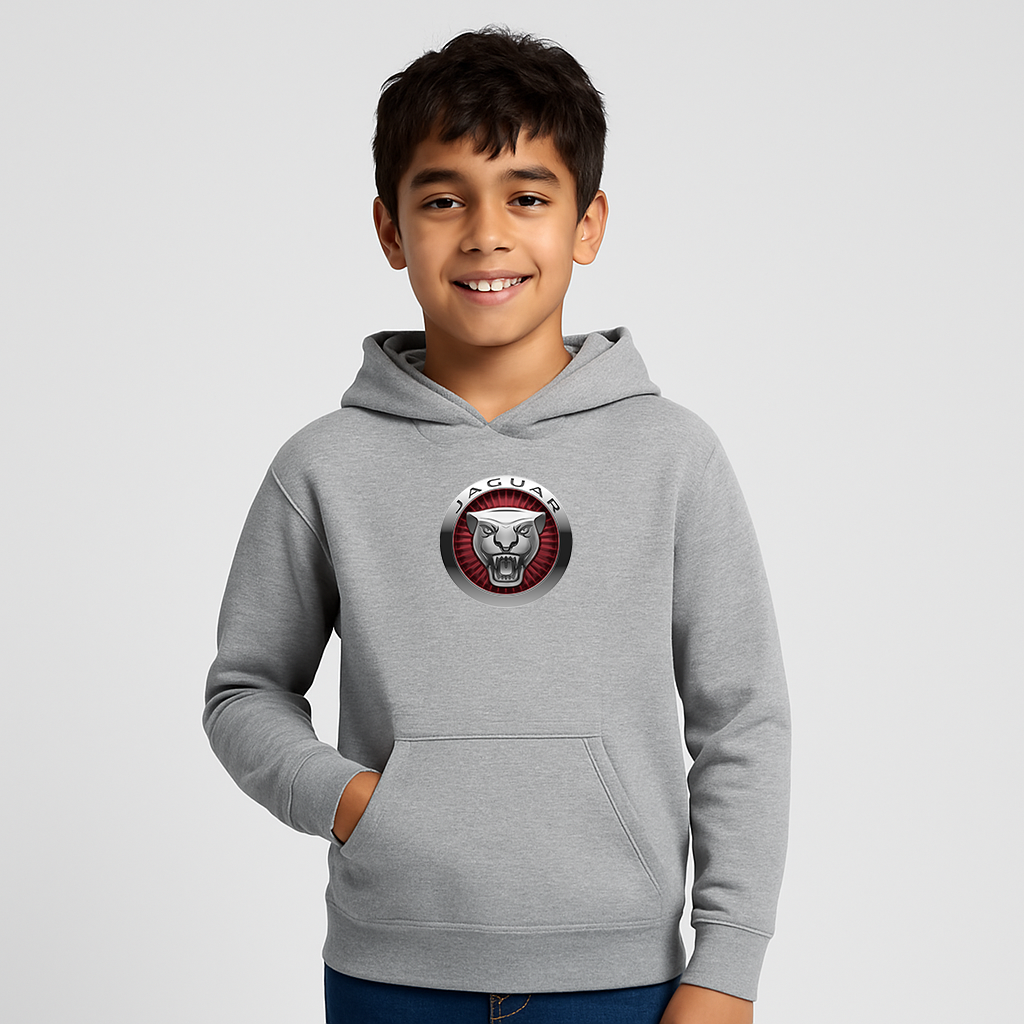 Youth Kids Jaguar Motorsports Supercars Pullover Hoodie